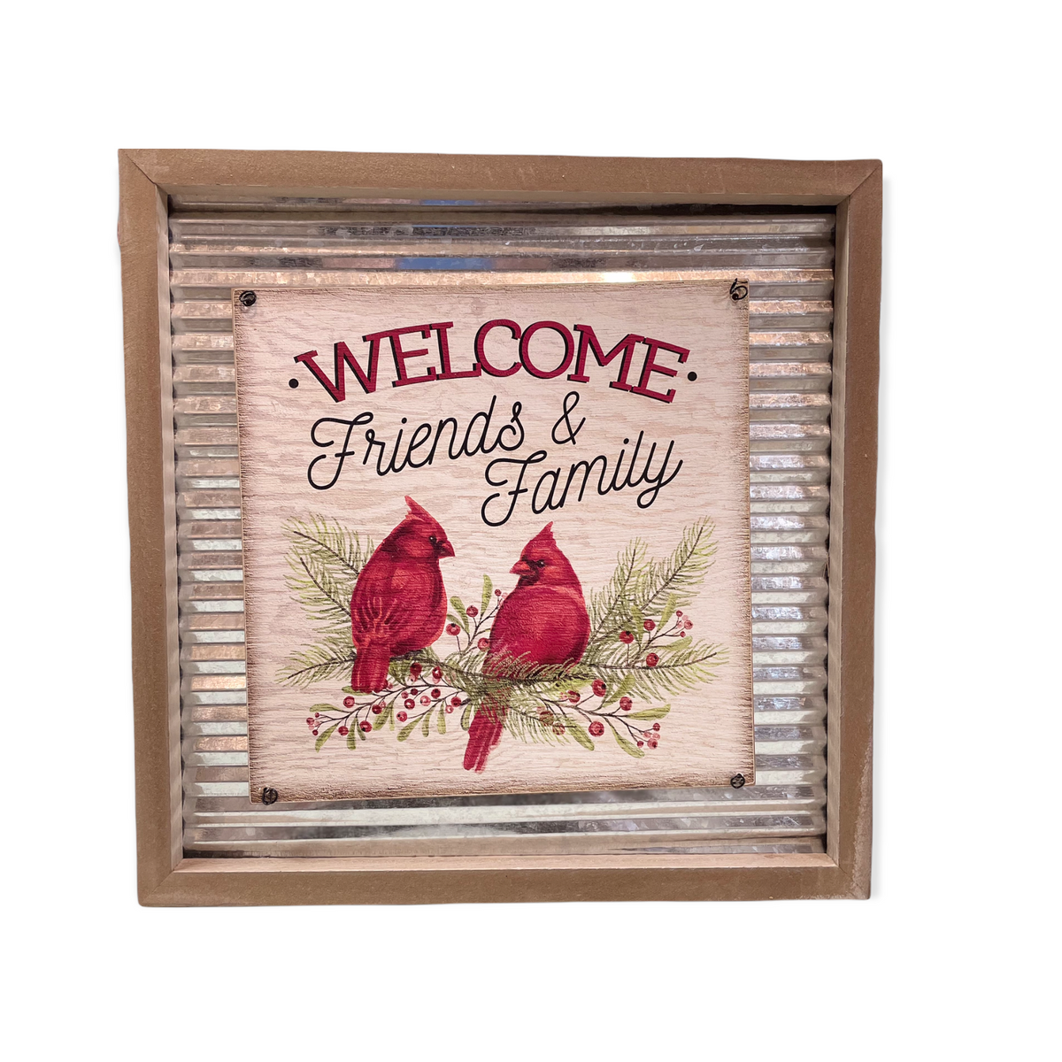 Wood frame / Metal Wall Art
