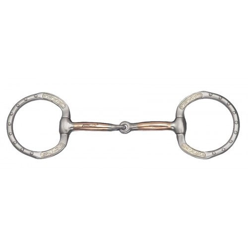 FRANCOIS GAUTHIER BRUSHED STAINLESS STEEL SHOW SNAFFLE BIT