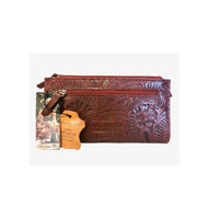AMERICAN WEST TOOLED WALLET - BLUE