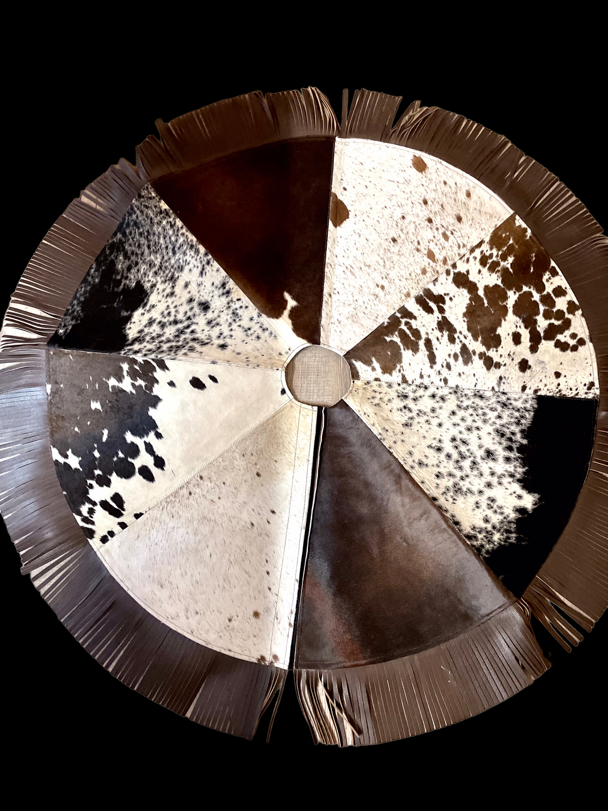 Cowhide - Hair -On Christmas Tree Skirt