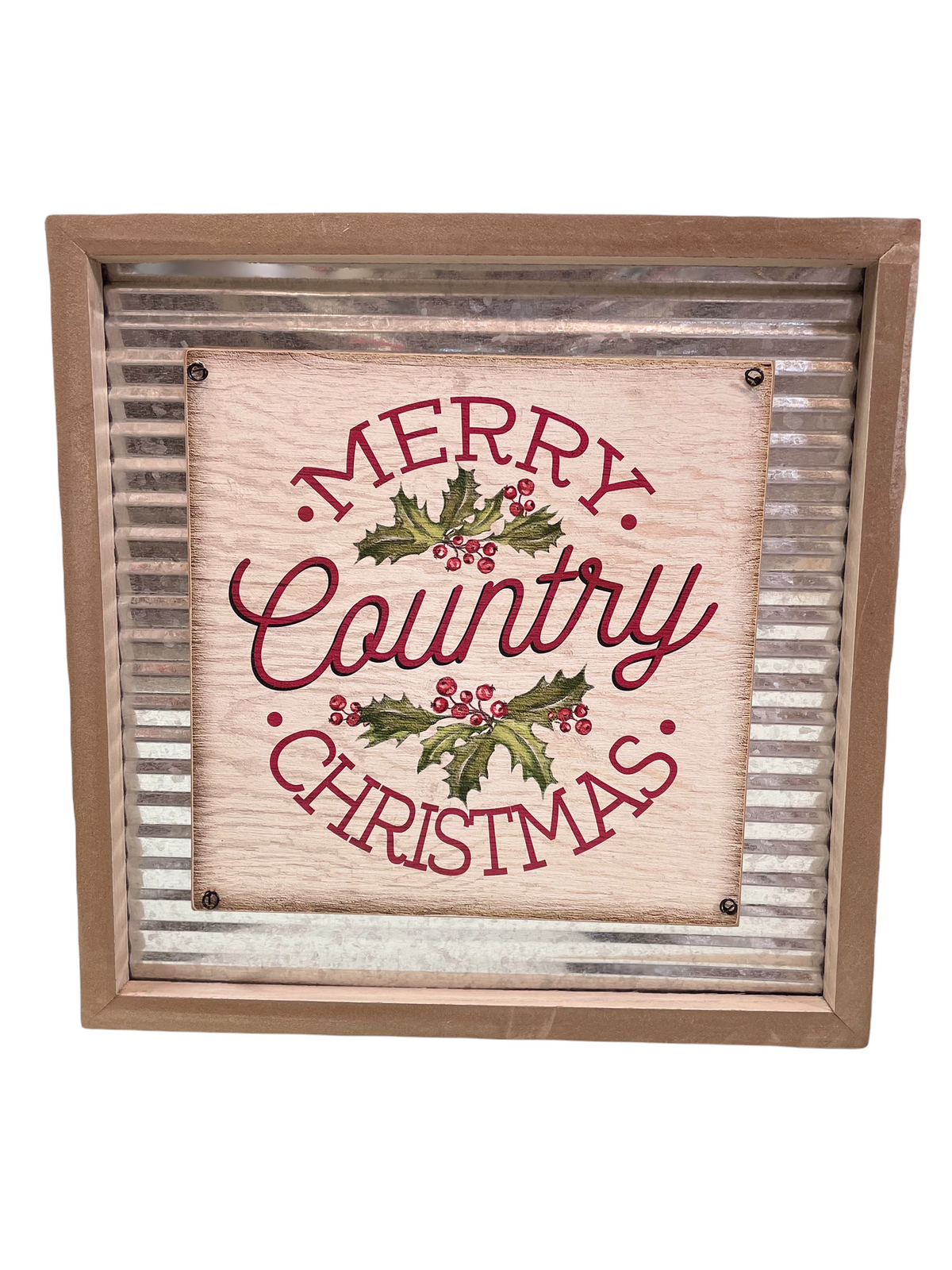 Wood frame / Metal Wall Art