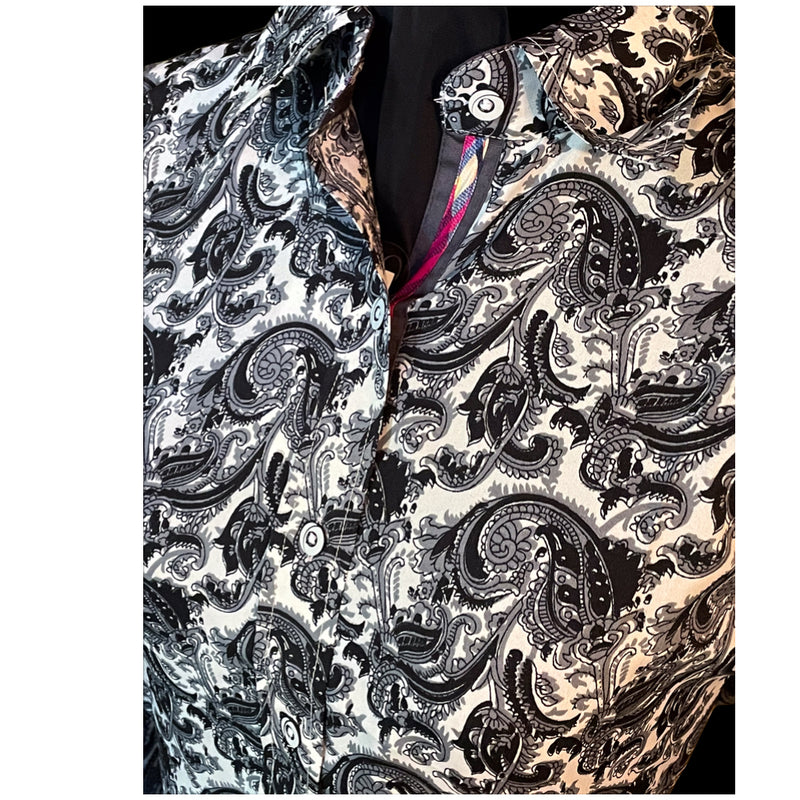 Magic Monochrome Paisley- Microfibre