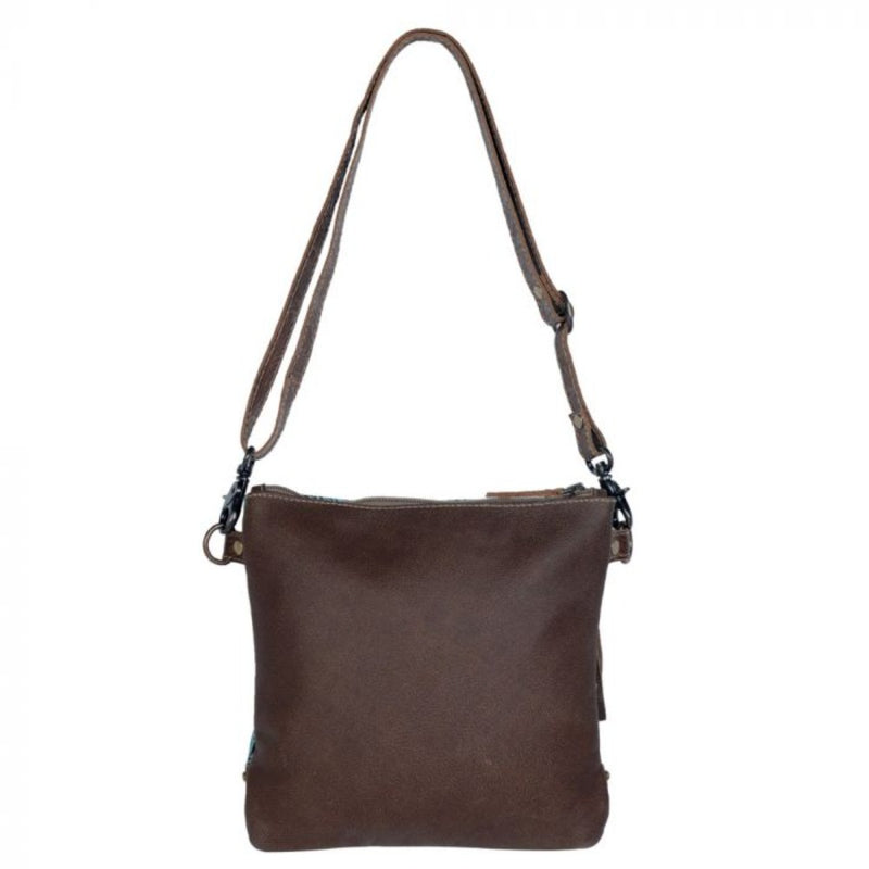 AZURE  LEATHER SHOULDER BAG