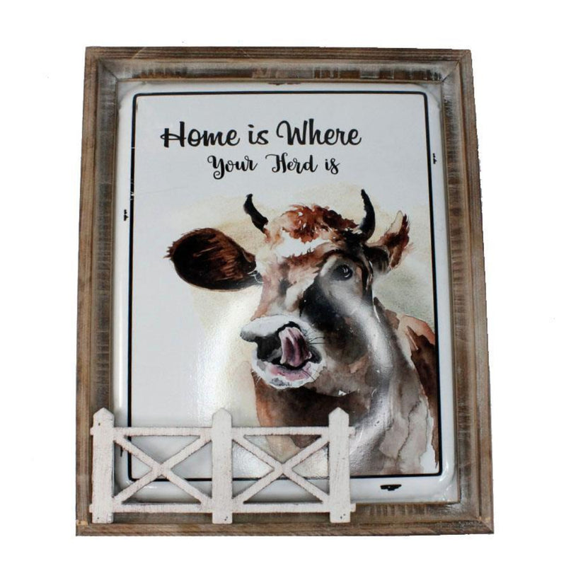 Home is Where the Herd Is Wall Plaque
