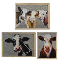 Cow Plaques - Set of Three