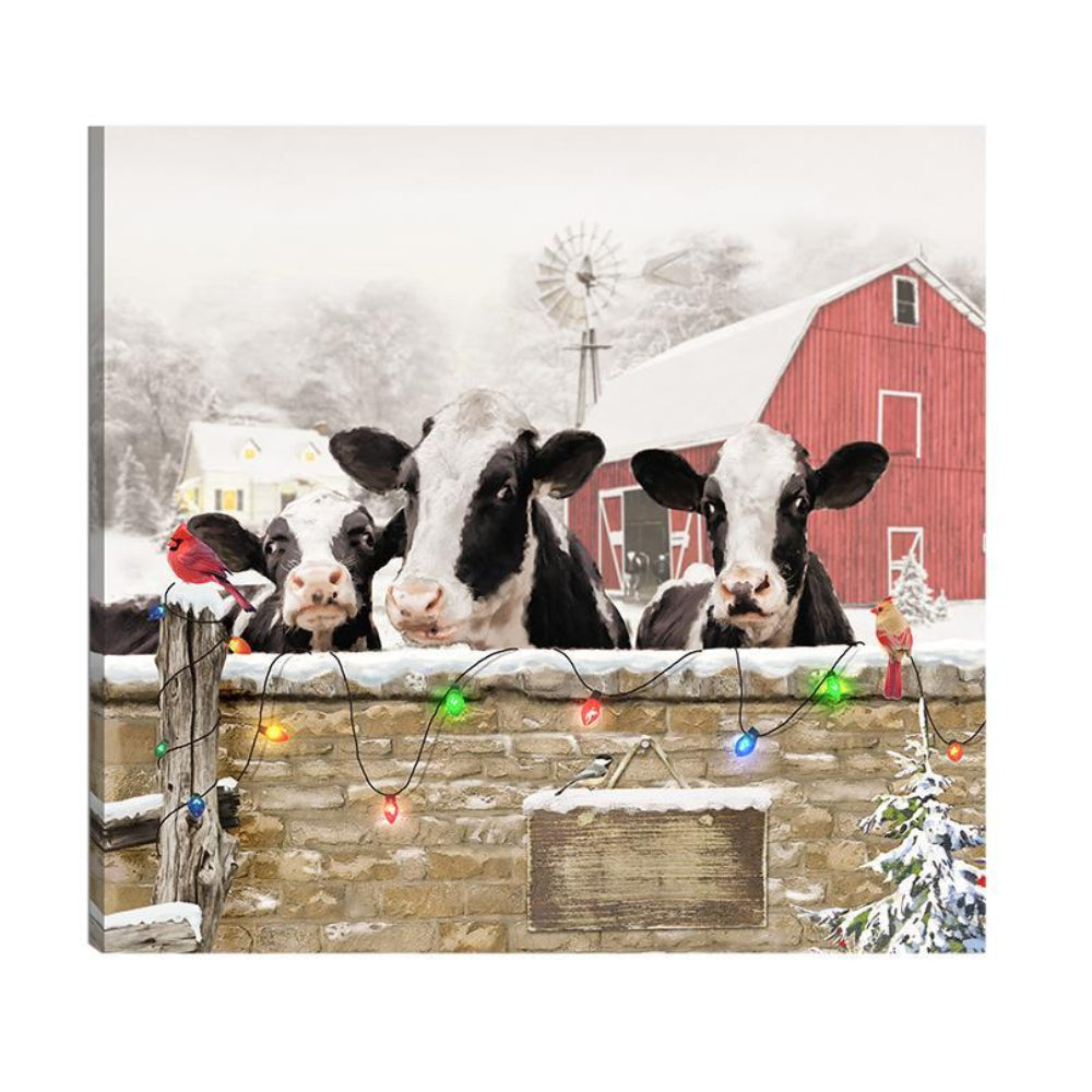 Cow LED Wall Art